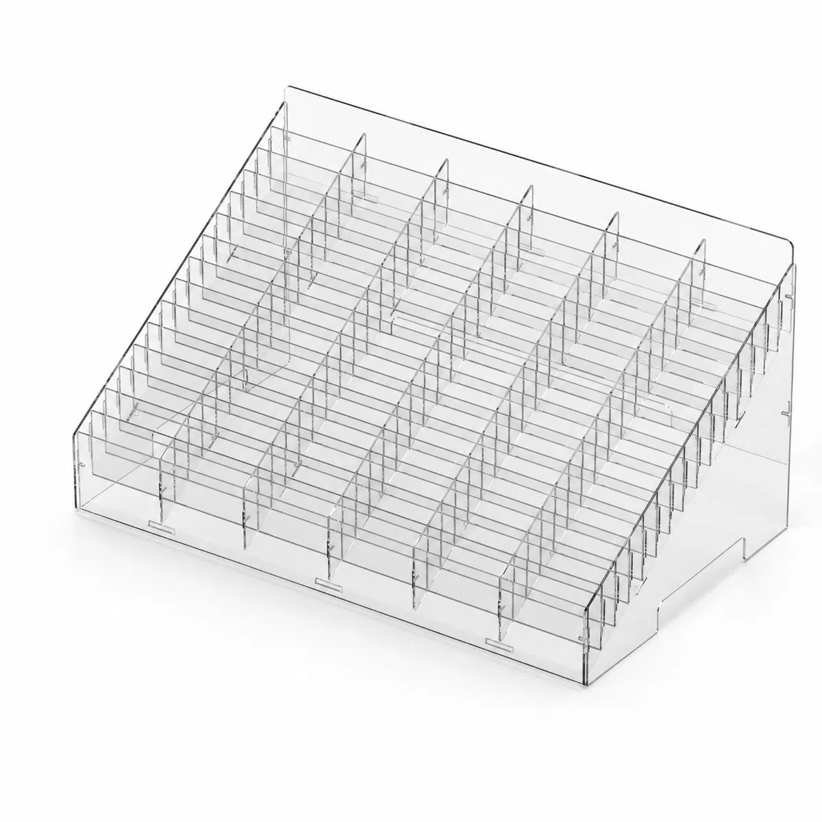 Organizador Escritorio Compartimentado Organizador Apilable con Compartimentos Caja Organizadora con Tapa para Oficina, 52x36x29cm, 75 Ranuras