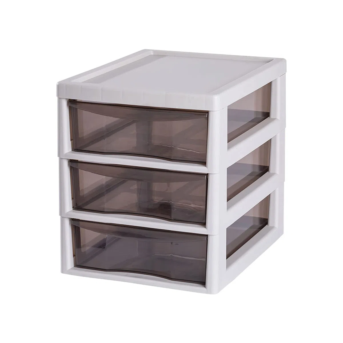 Caja de almacenaje Office Desk Organizer Plástico Desktop File Box de almacenamiento de 3 niveles Durables cajones Organizador Contenedores para la oficina de la escuela doméstica Caja de almacenamien