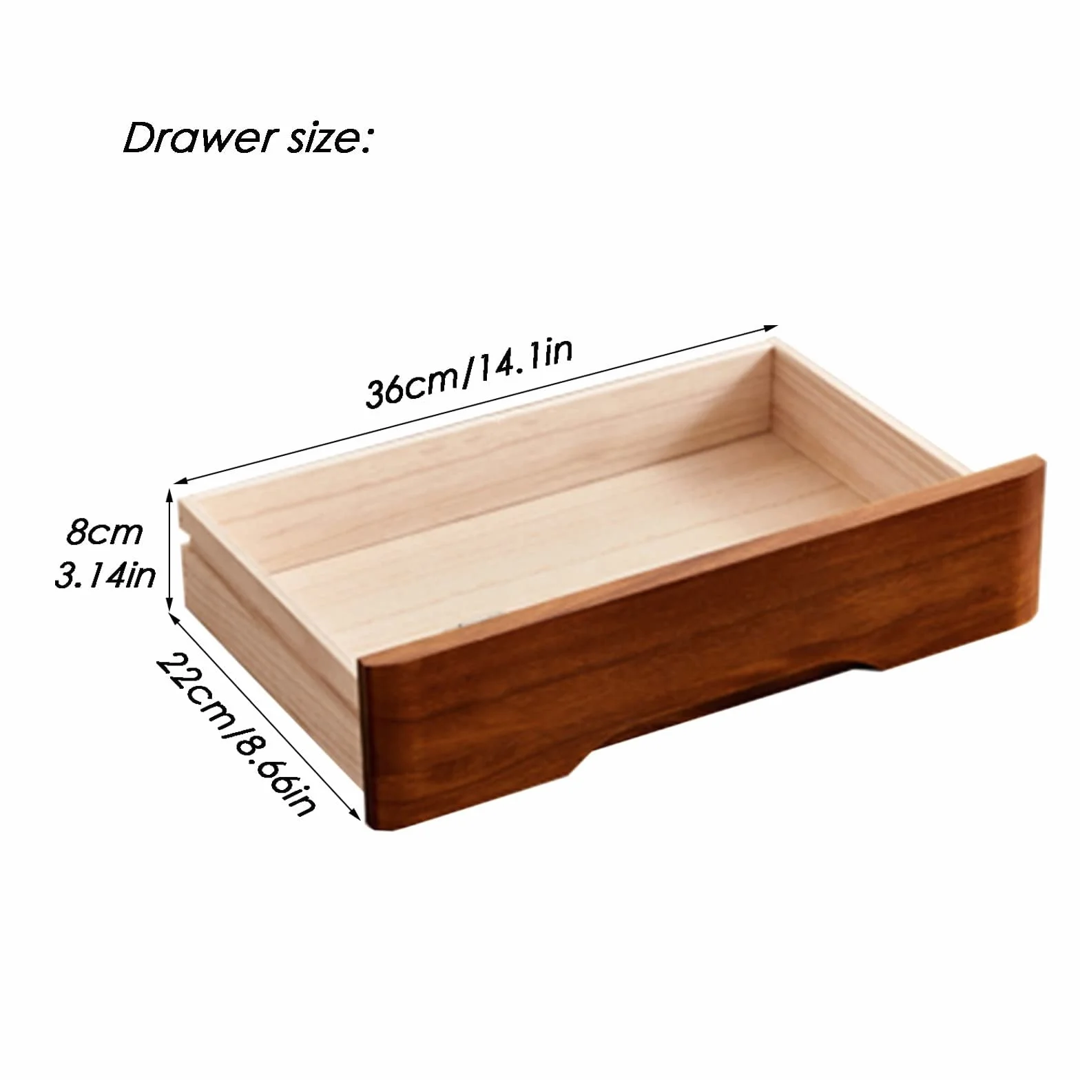 Caja de almacenamiento de madera para escritorio, organizador de archivadores con cajones con cerradura para escritorio, organización de suministros de oficina, documentos y más, diseño de varios