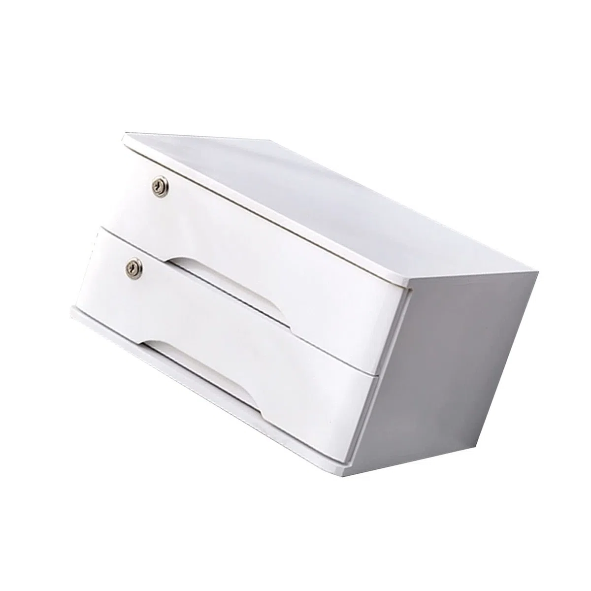 Caja De Almacenamiento De Madera Maciza: Archivador Plano A4 Con Cerradura, Gabinete De Almacenamiento Con Cajones De Escritorio, Caja De Almacenamiento De Madera, Organizadores De Escritorio Con Ce