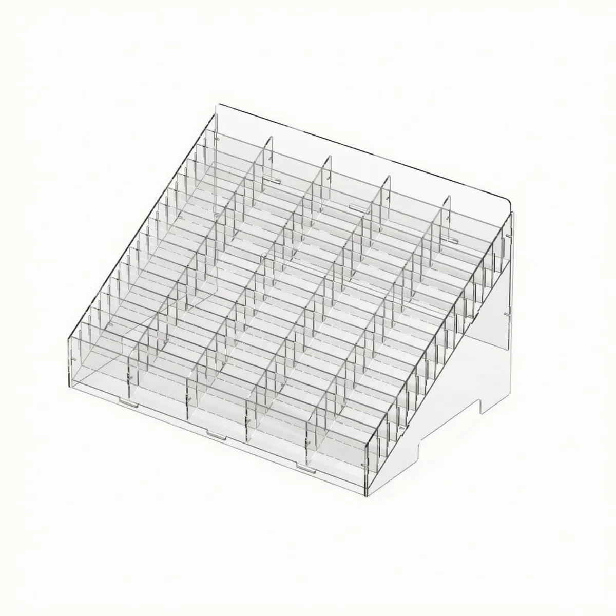 Organizador Escritorio Compartimentado Organizador Apilable con Compartimentos Caja Organizadora con Tapa para Oficina, 52x36x29cm, 75 Ranuras